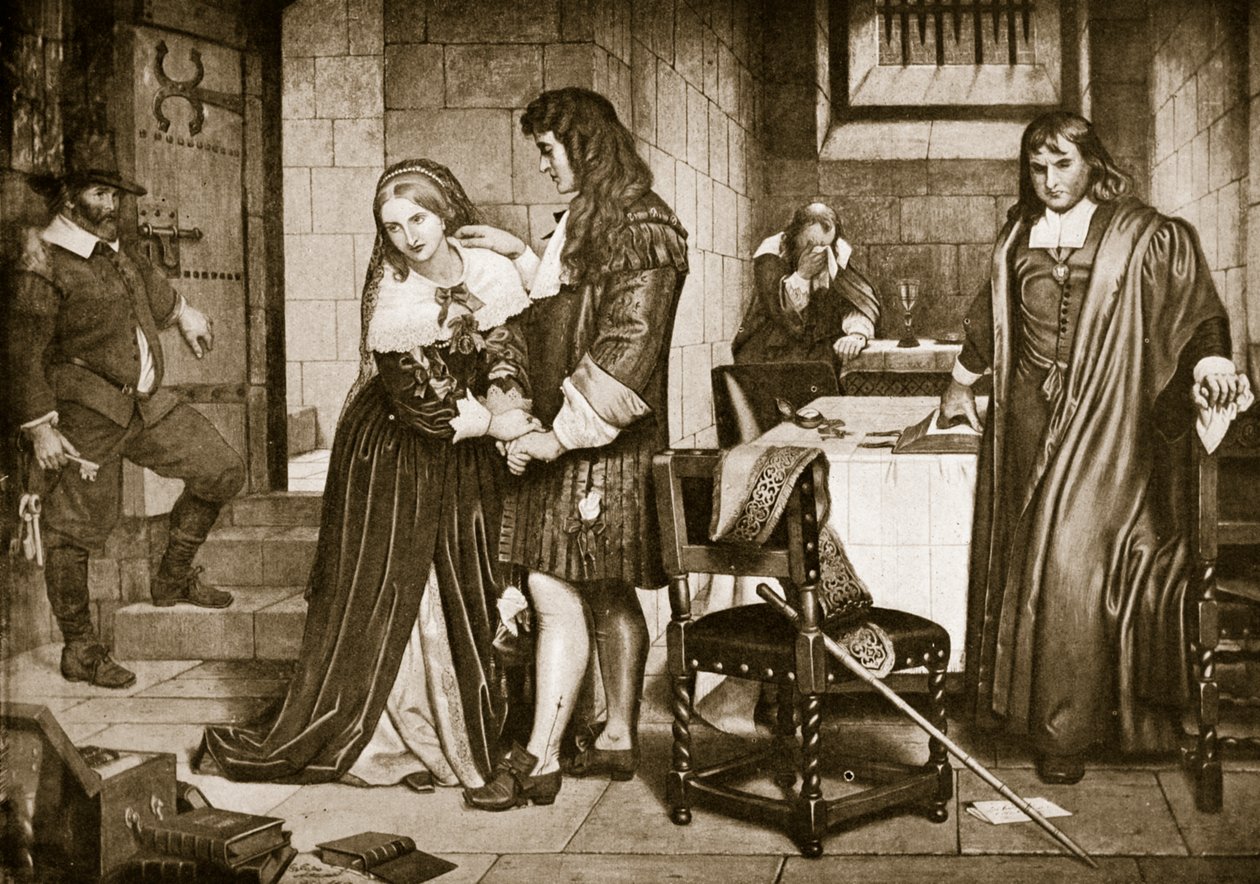 A despedida de Lord e Lady Russell, 1683 de Charles West Cope