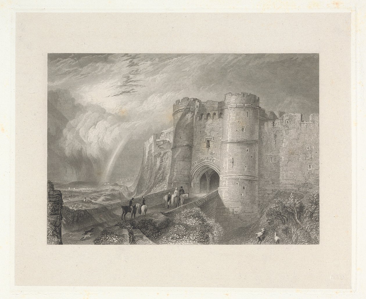 Castelo de Carisbrook, Ilha de Wight de Charles Westwood