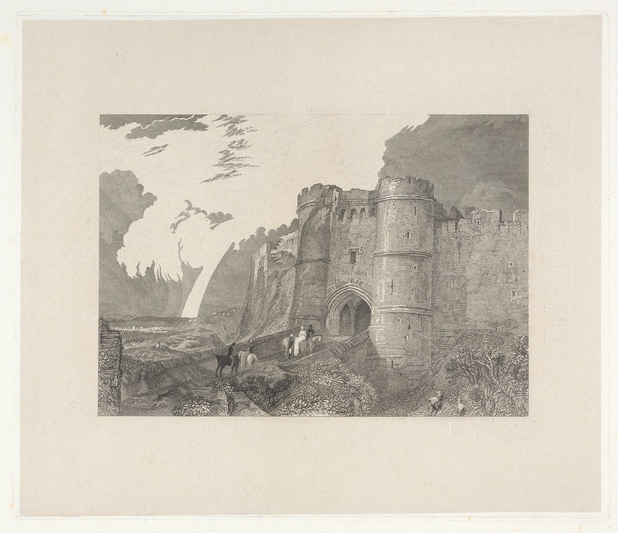 Castelo de Carisbrook, Ilha de Wight de Charles Westwood