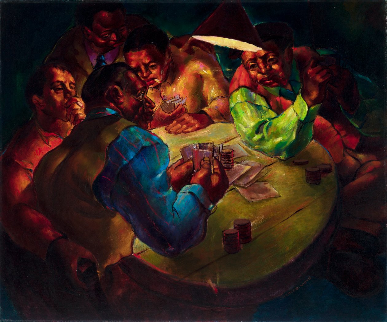 Jogadores de cartas de Charles White