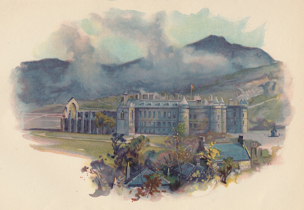Palácio de Holyrood, c1890 de Charles Wilkinson