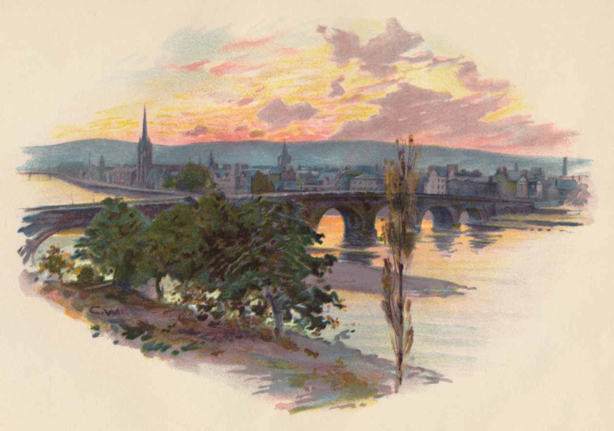Perth, de Bridge End, 1907, c1890 de Charles Wilkinson