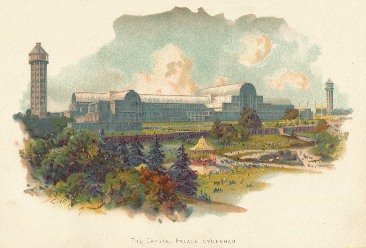 O Palácio de Cristal, Sydenham, c1890 de Charles Wilkinson