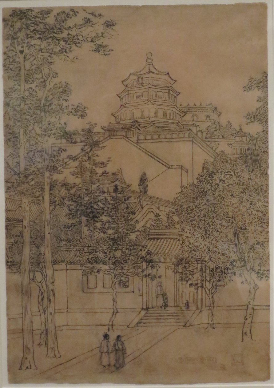 Palácio de verão, Pequim" de Charles W. Bartlett, HMA 28114 de Charles William Bartlett