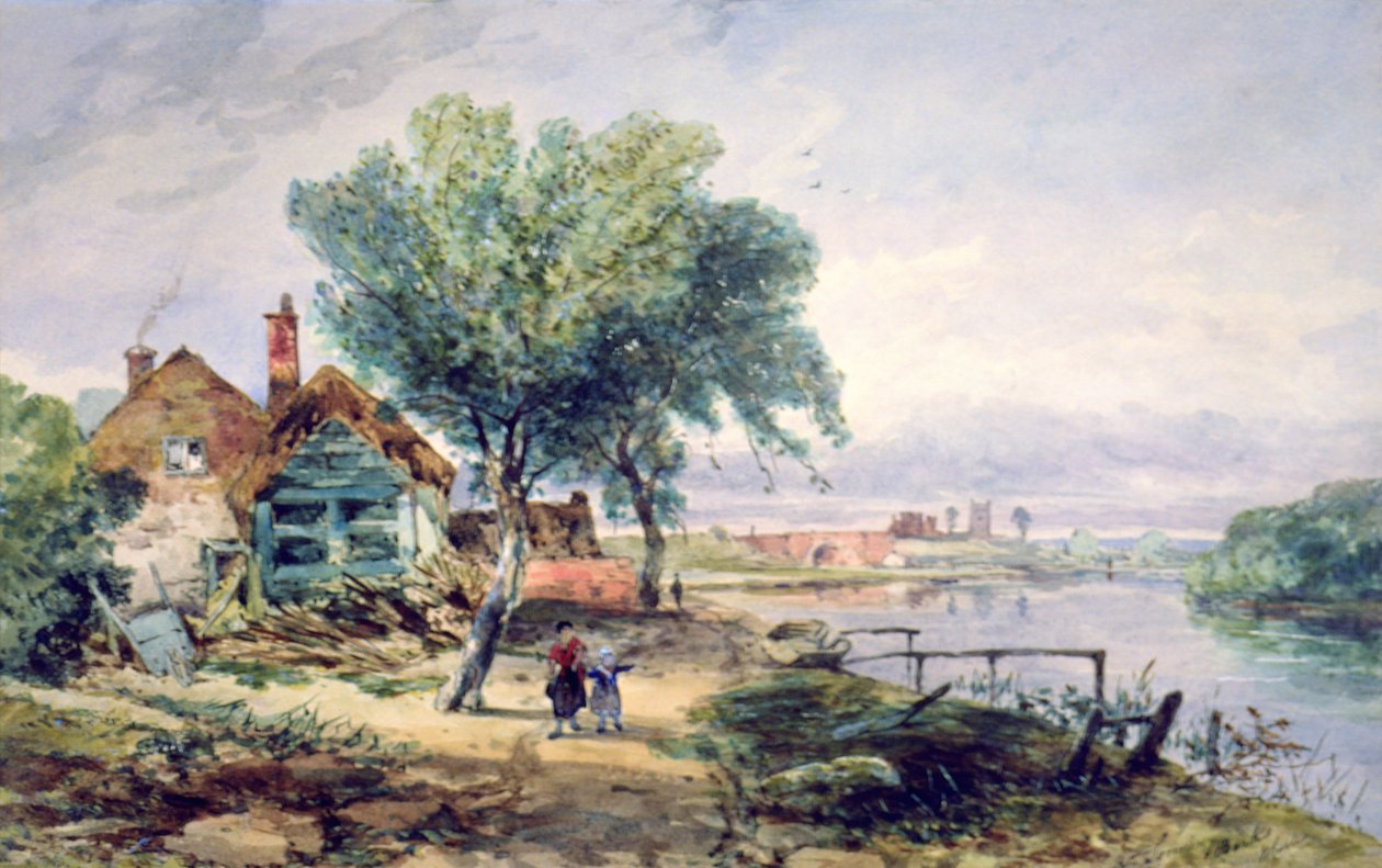Vista, de, a, thames, perto, Sonning de Charles William Carter
