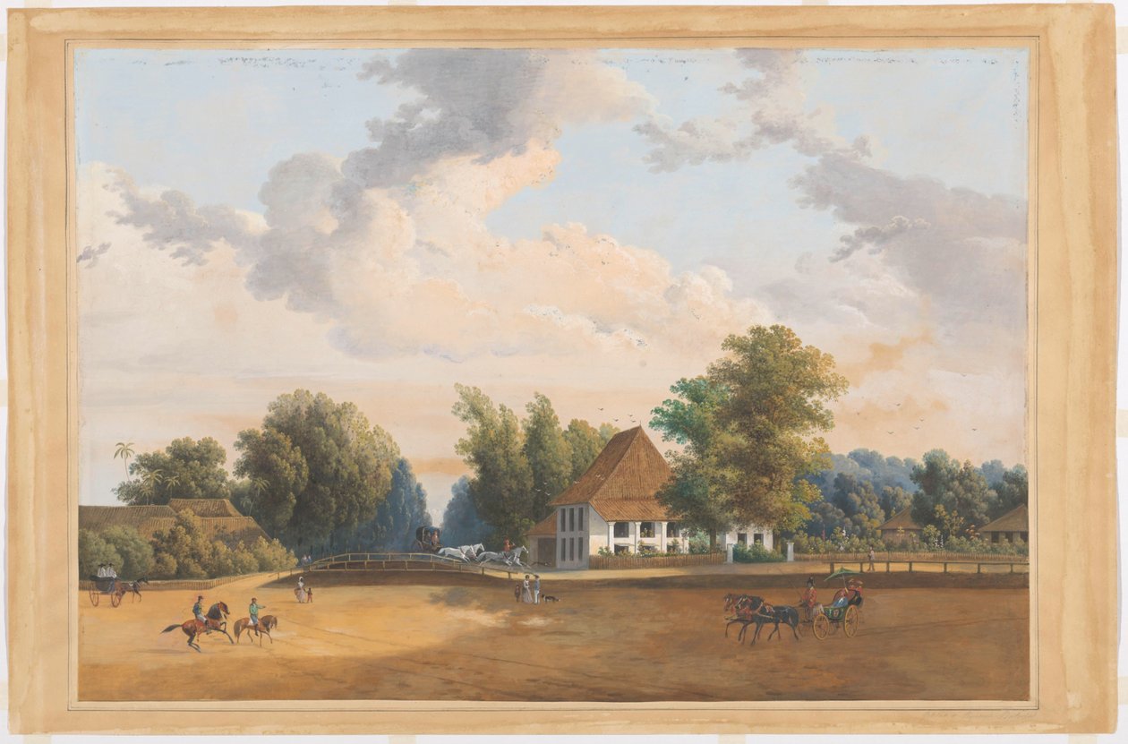 Vista de Rijswijk Batavia de Charles William Meredith van de Velde