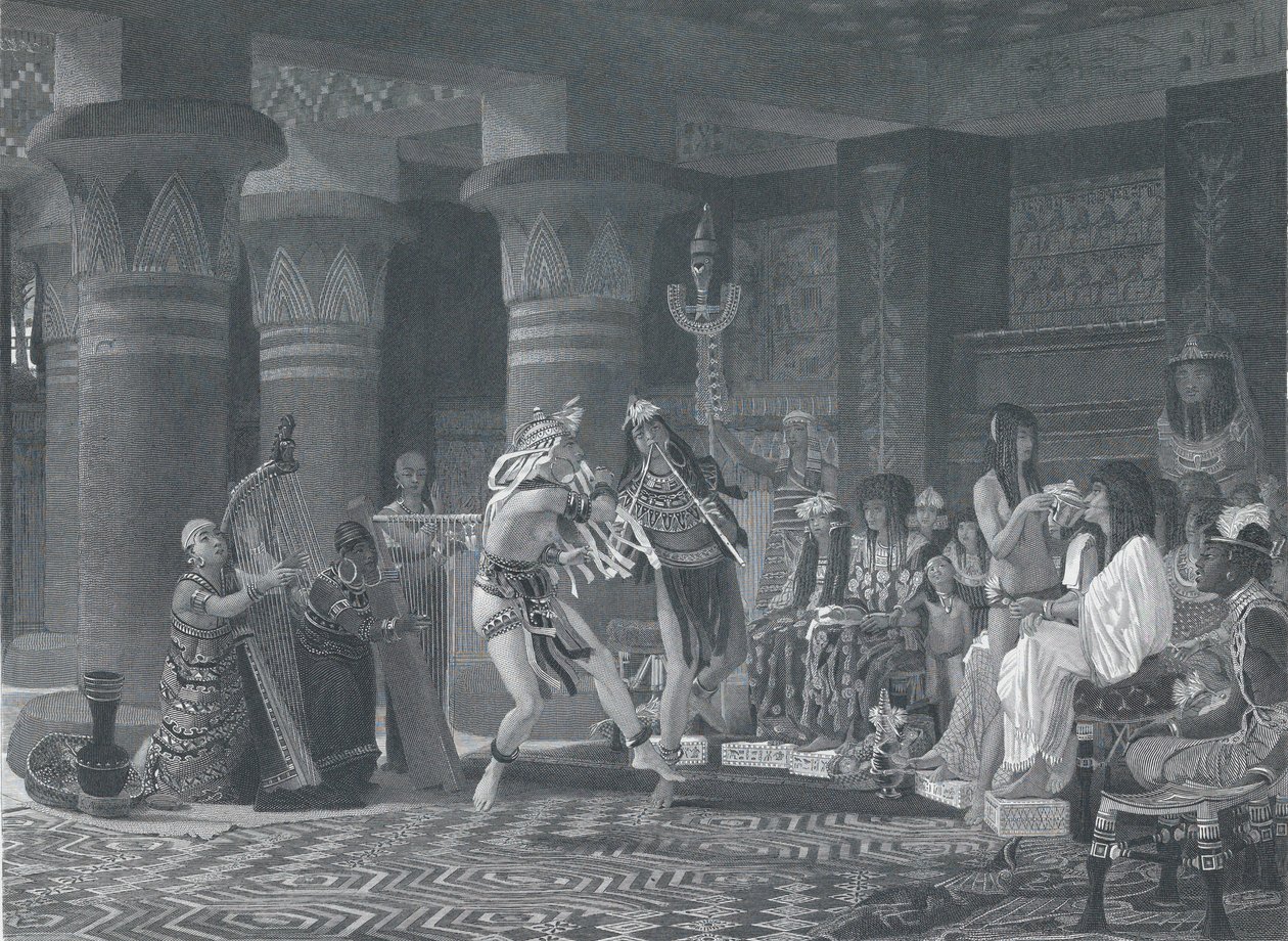 Passatempo no Egito Antigo, 1876. de Charles William Sharpe