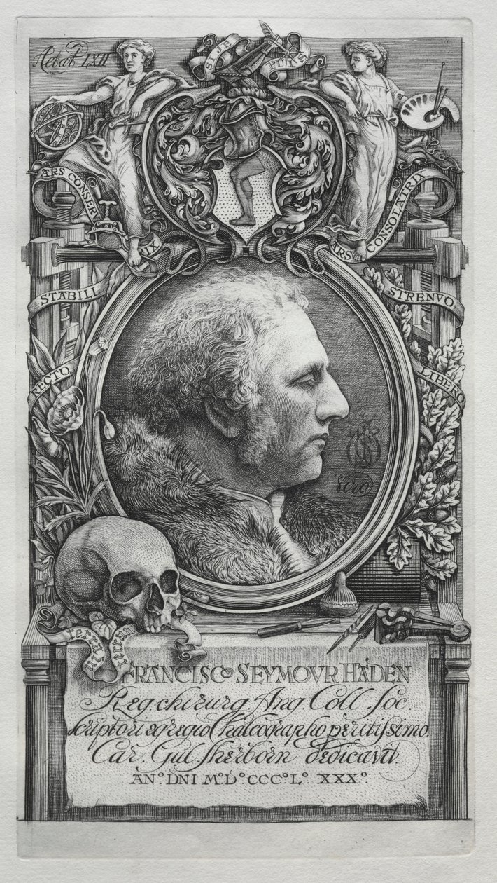 Hadeniana - Retrato de Sir Francis Seymour Haden, 1880. de Charles William Sherborn