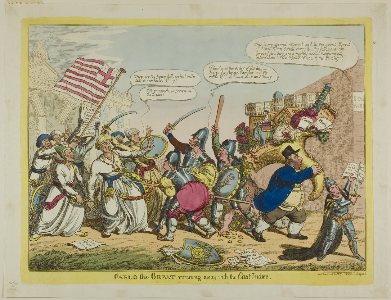 Carlo, o Grande, Fugindo com as Índias Orientais de Charles Williams