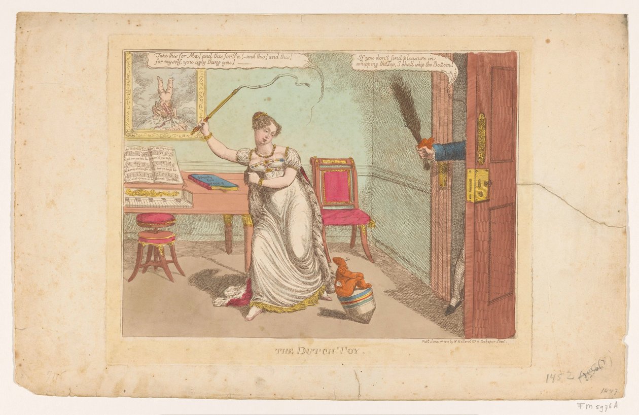 Portagem De Hollandse, 1814
The Dutch Toy (título sobre o objecto) de Charles Williams
