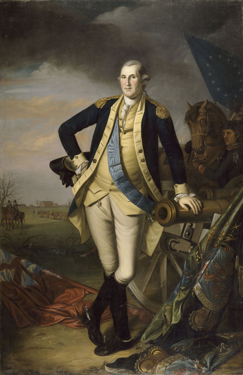 George Washington após a Batalha de Princeton em 3 de janeiro de 1777 de Charles Willson Peale