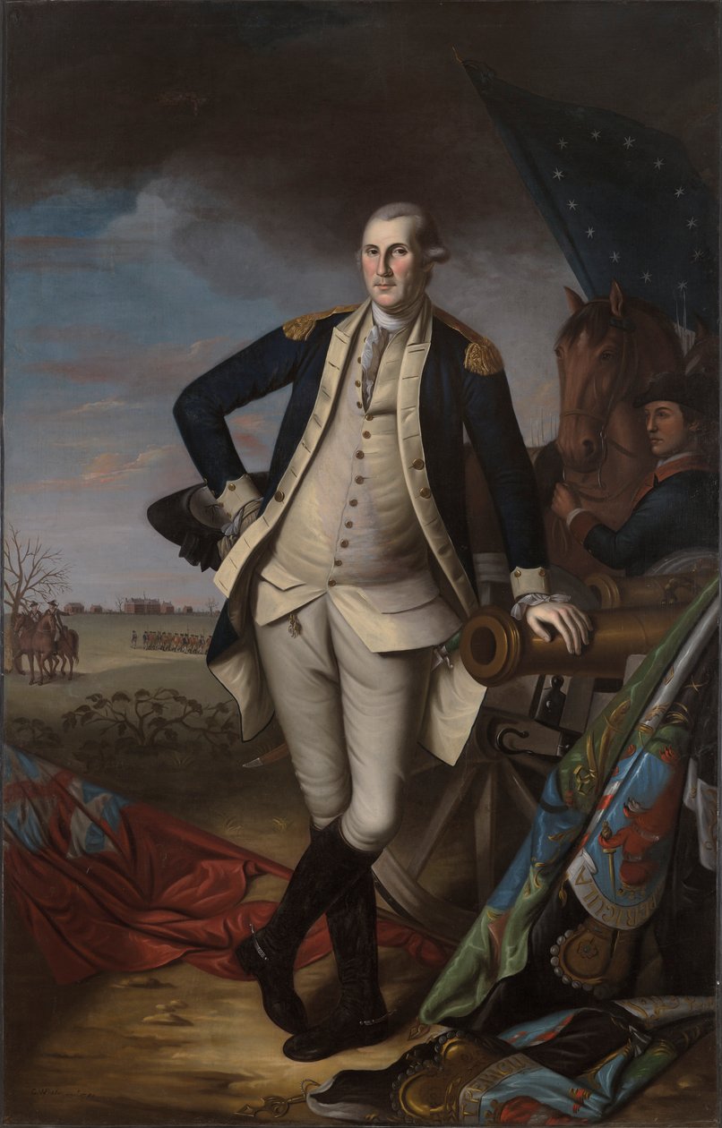 George Washington na Batalha de Princeton de Charles Willson Peale