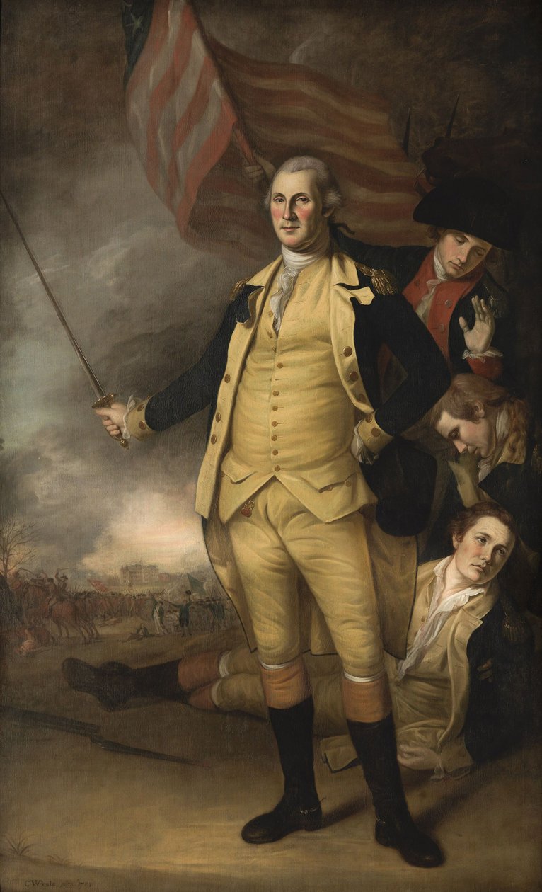 George Washington na Batalha de Princeton de Charles Willson Peale