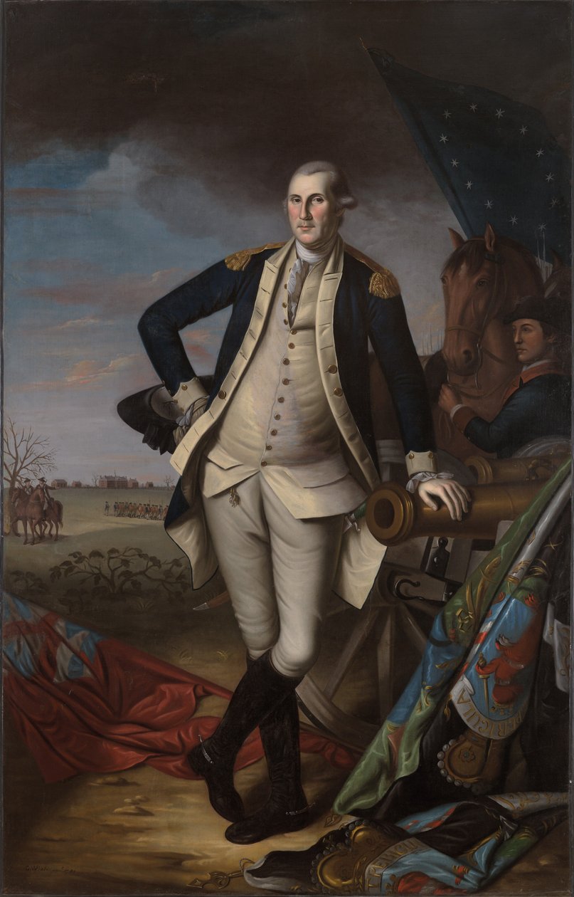 George Washington na Batalha de Princeton de Charles Willson Peale