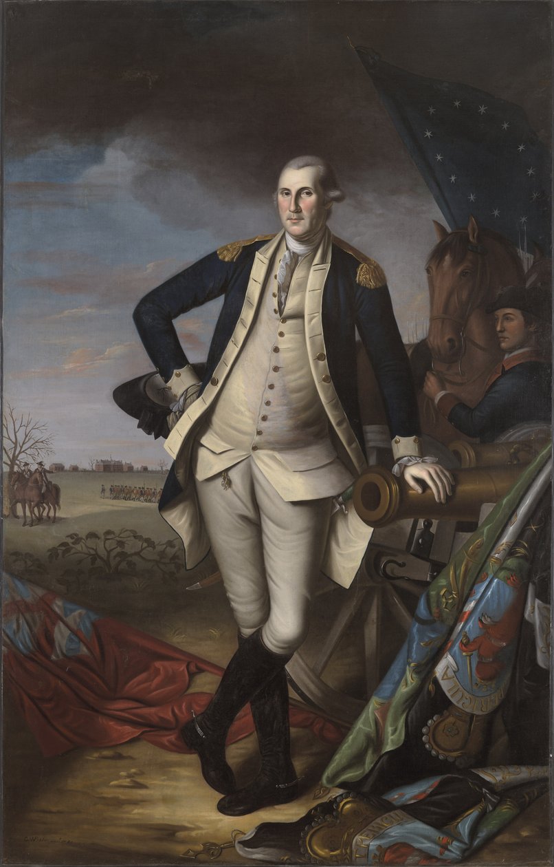 George Washington na Batalha de Princeton, 1781 de Charles Willson Peale