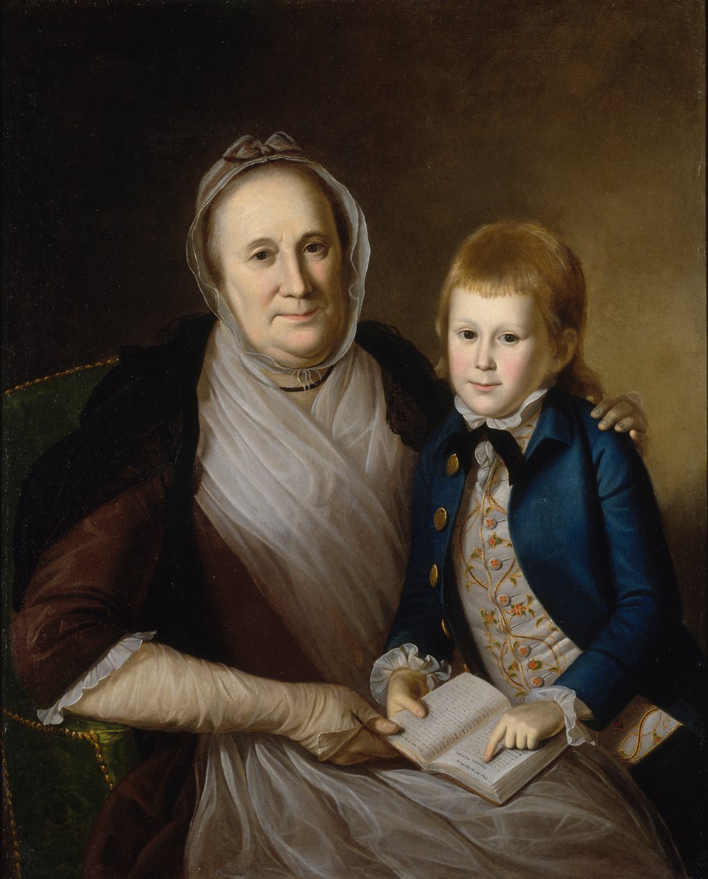 Sra. James Smith e Neto, 1776. de Charles Willson Peale