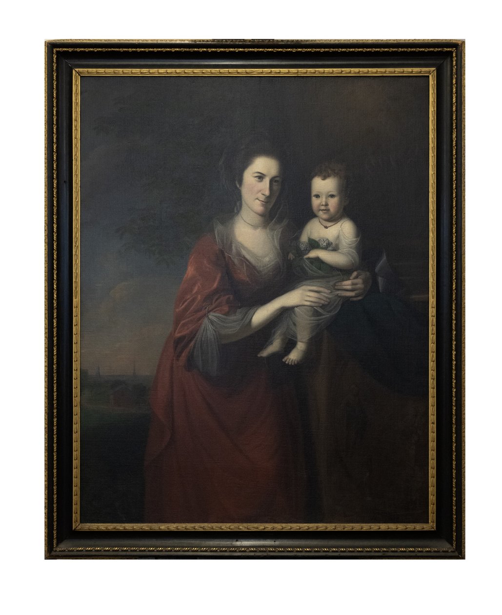 A Sra. Mary Norris Dickinson e a sua filha de Charles Willson Peale
