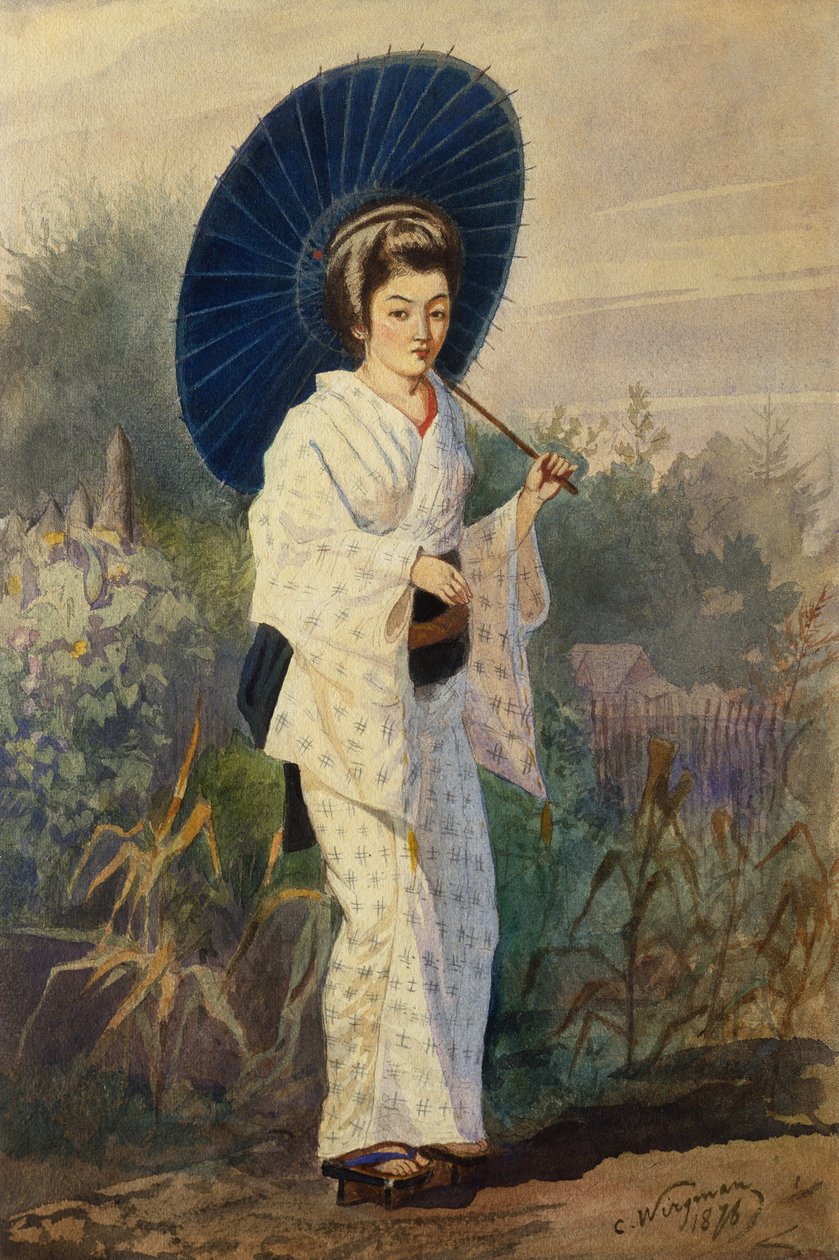 Uma mulher japonesa de Charles Wirgman