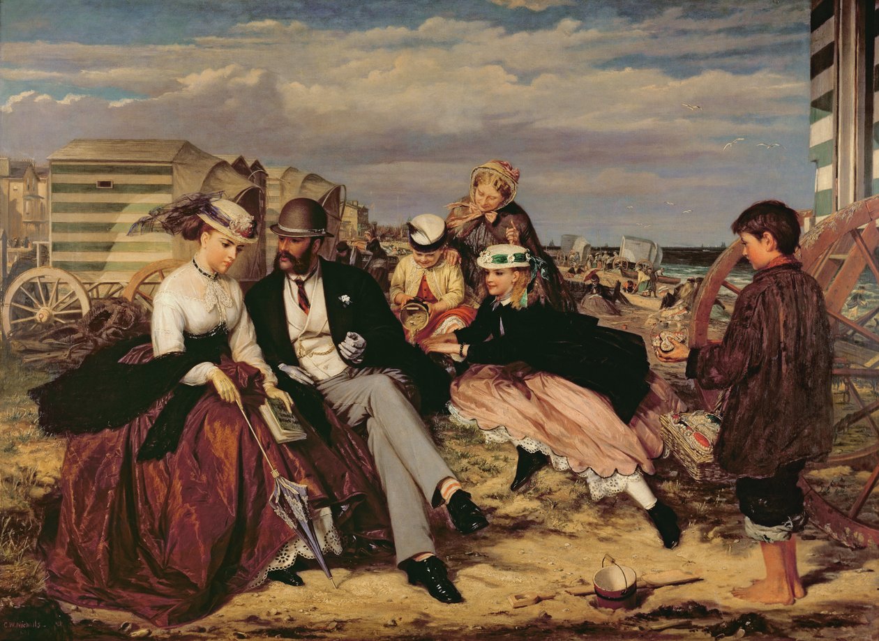 Na praia de Charles Wynne Nicholls