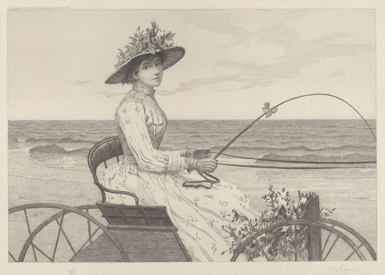 Sem título (Mulher em uma carruagem) de Charles X. Harris
