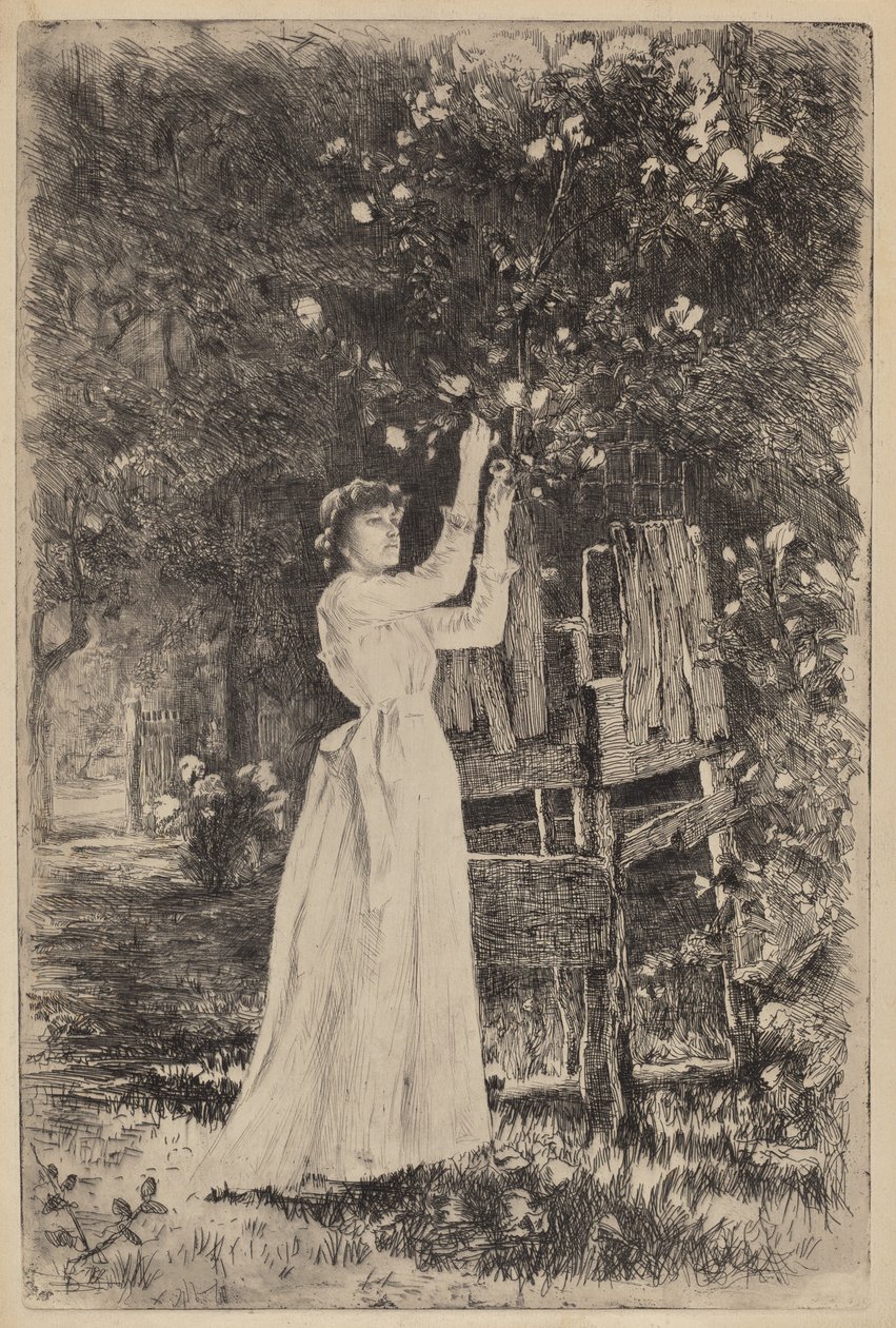 Sem título (Mulher Colhendo Flores) de Charles Yardley Turner