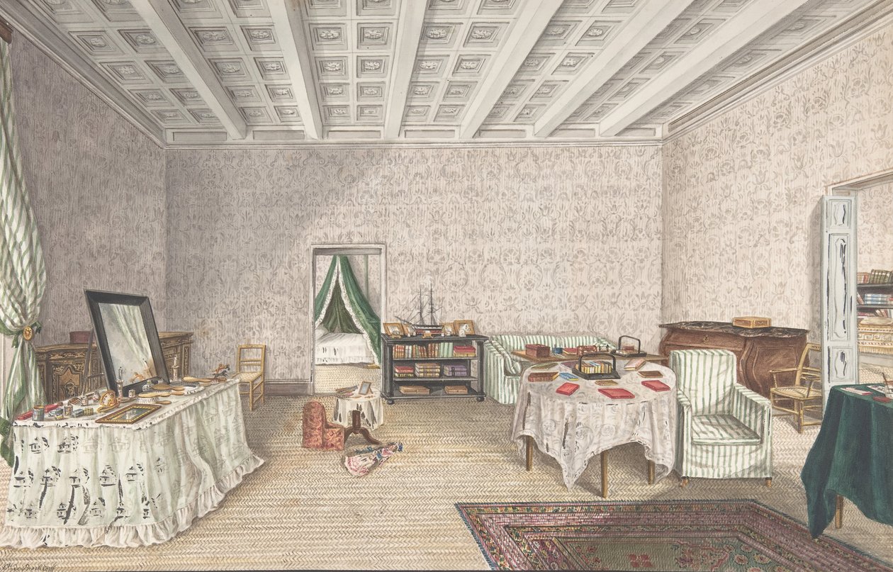 Design para interiores, ca. 1830. de Charles de Brocktorff