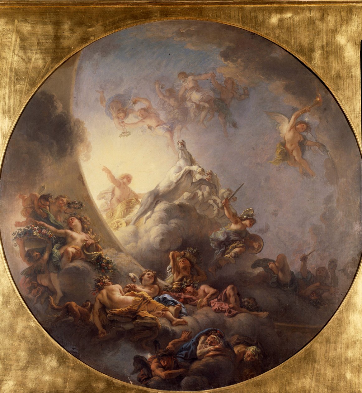 O amanhecer. Pintura de Charles De Lafosse (1636-1716) de Charles de Lafosse