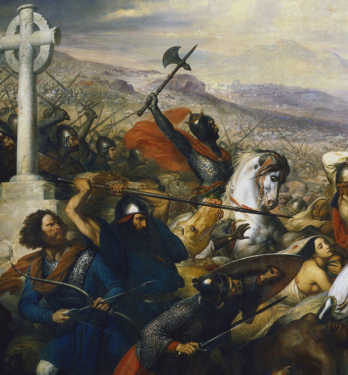 Charles Martel na Batalha de Passeios (Detalhe) de Charles de Steuben