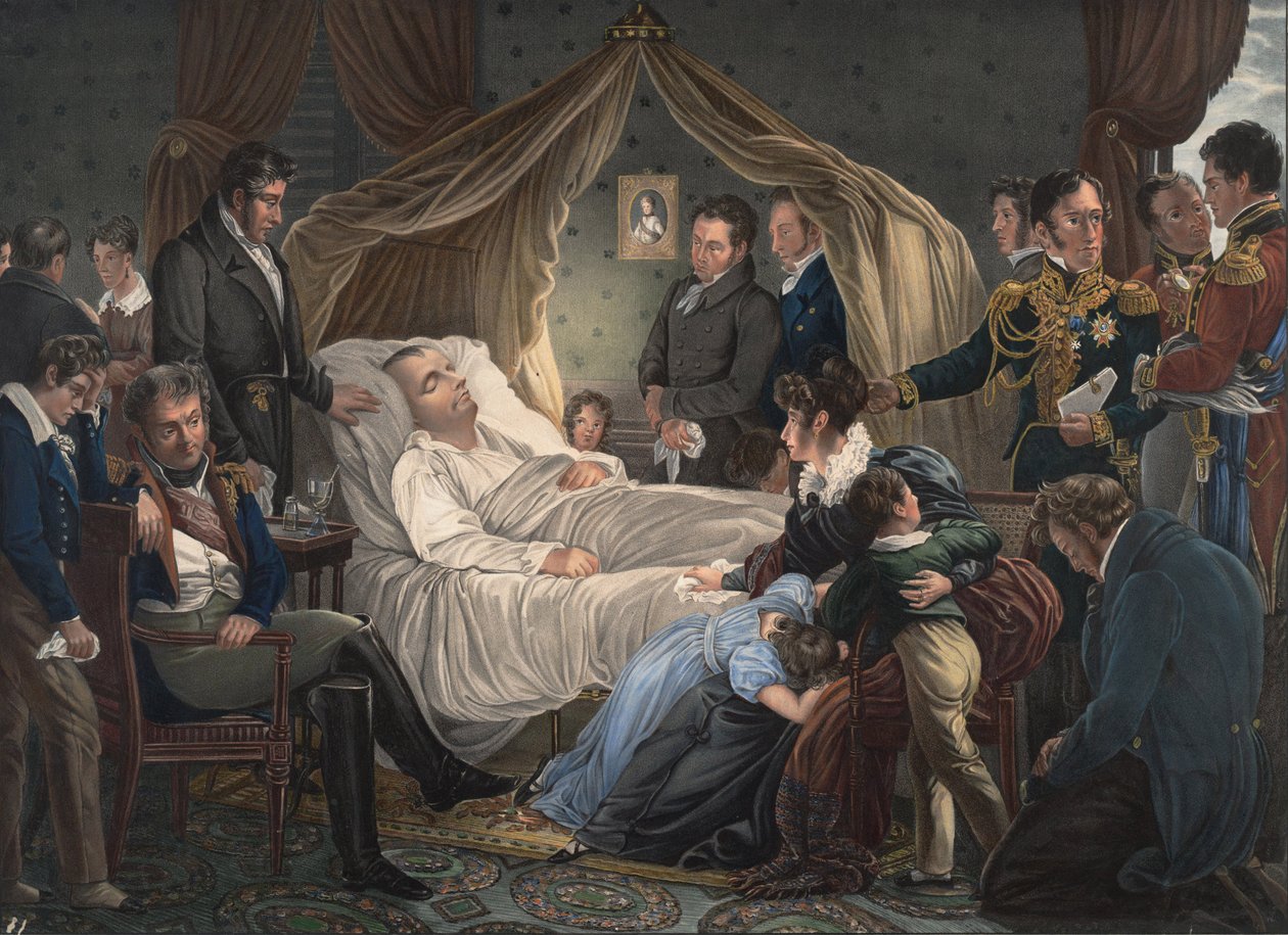Morte de Napoleão, 1825 de Charles de Steuben