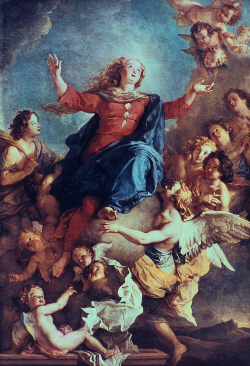 A Assunção da Virgem, século XVIII de Charles de la Fosse