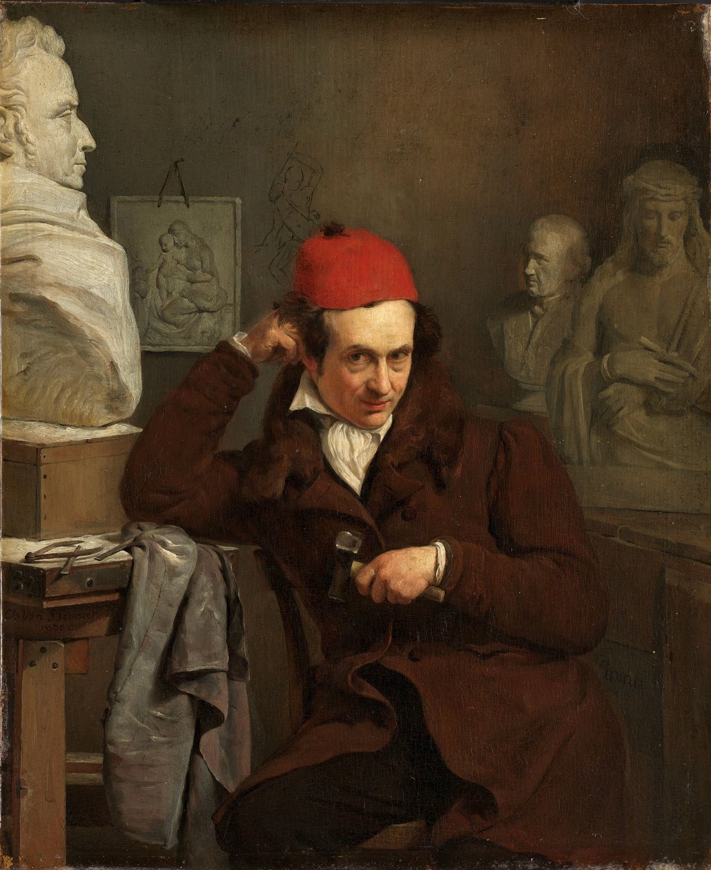 Retrato de Louis Royer Retrato de Louis Royer (1793-1868). Escultor de Charles van Beveren