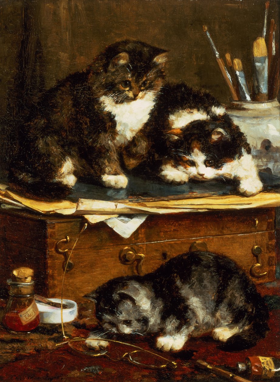O Estúdio de Artistas (óleo sobre tela) de Charles van den Eycken