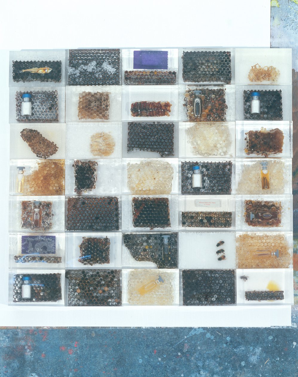 Moldes de resina de abelha (mídia mista) de Charlie Millar