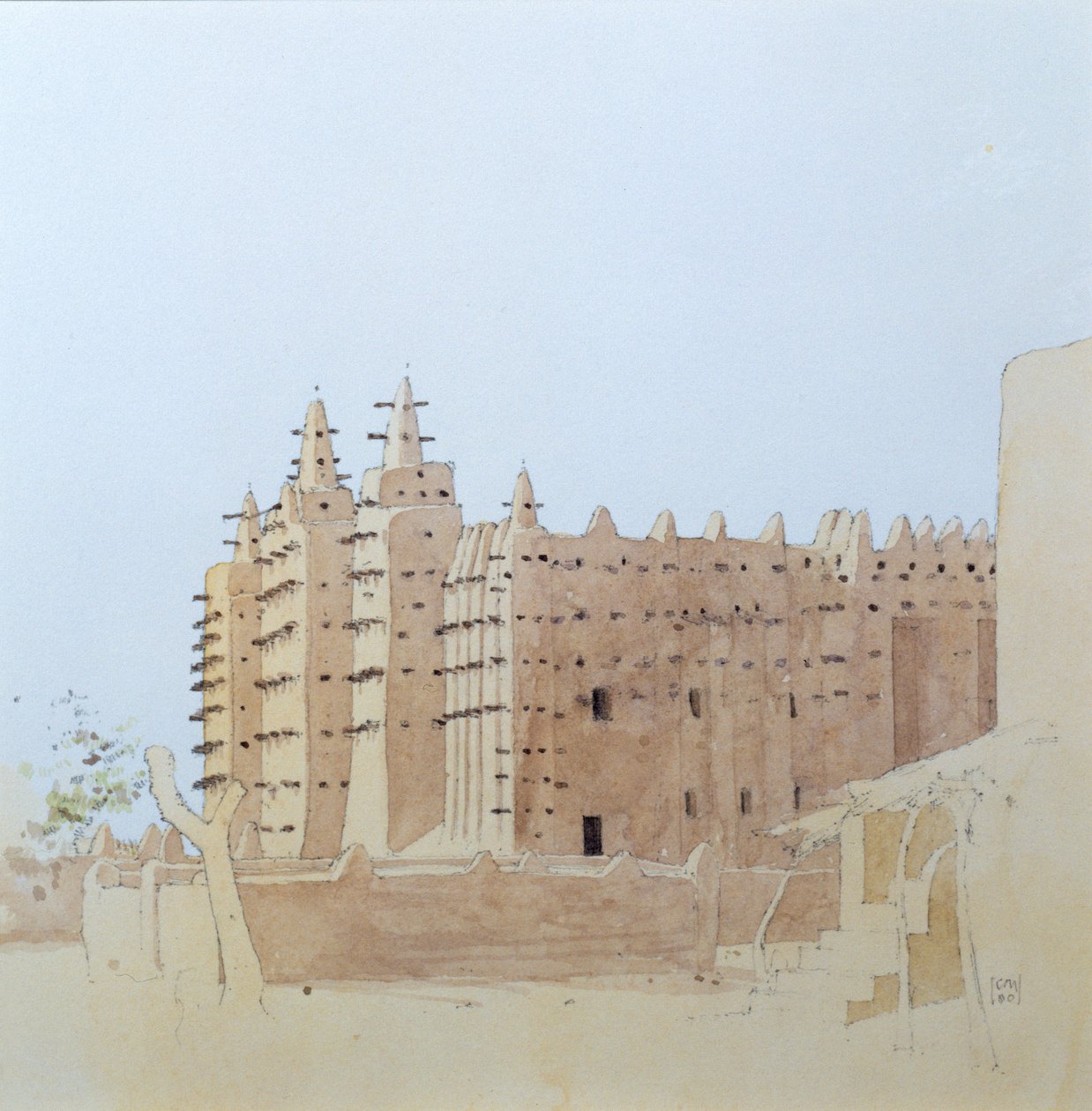 Djenne (Mali) Grande Mosquee, terça-feira, 2000 de Charlie Millar