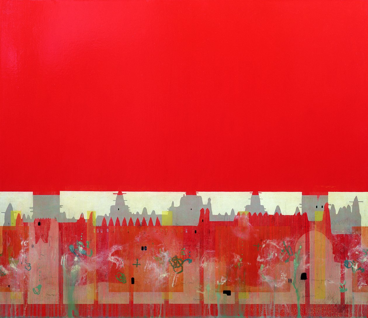 Pintura Vermelha (óleo sobre linho) de Charlie Millar