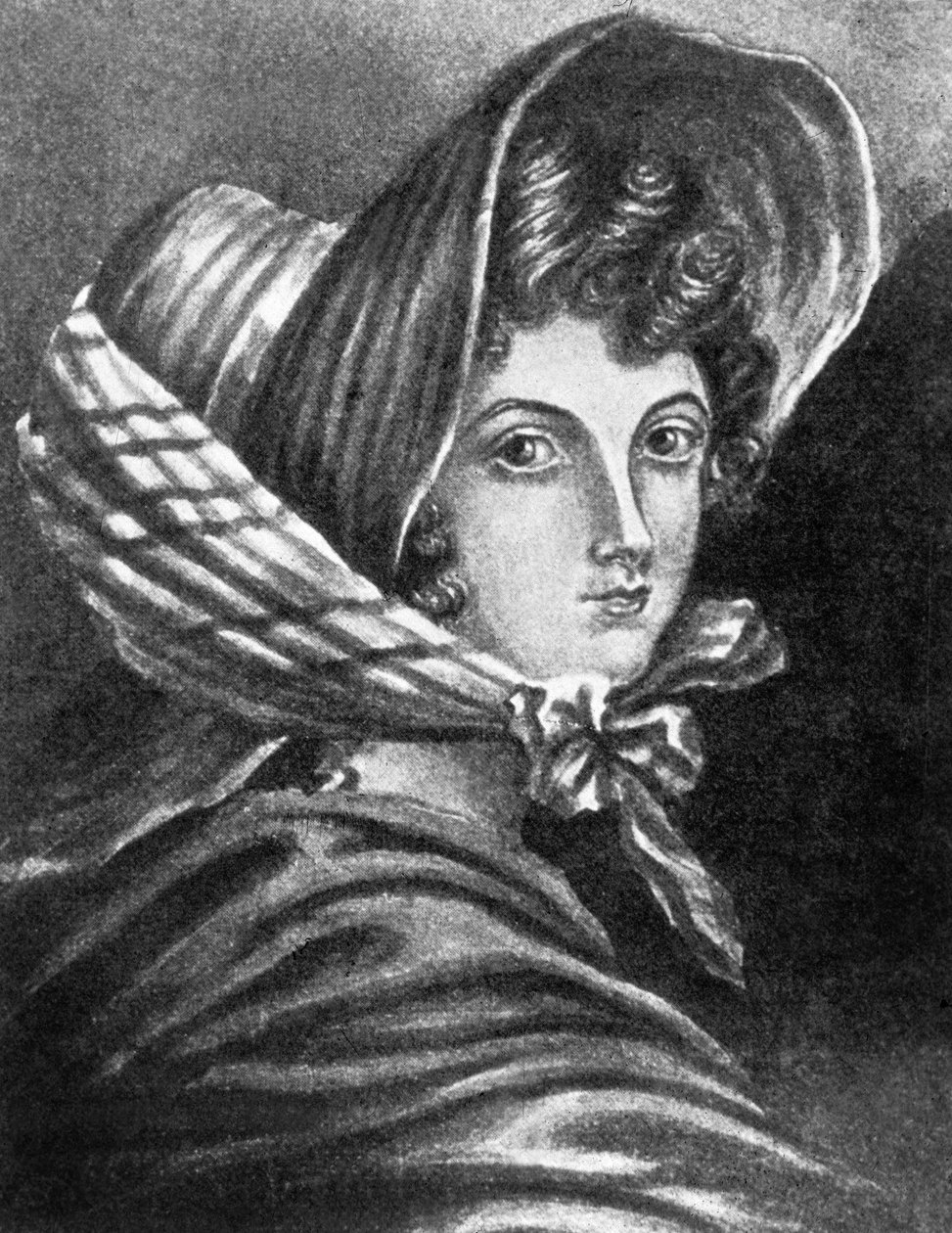 Emily Bronte (gravura) de Charlotte (after) Bronte