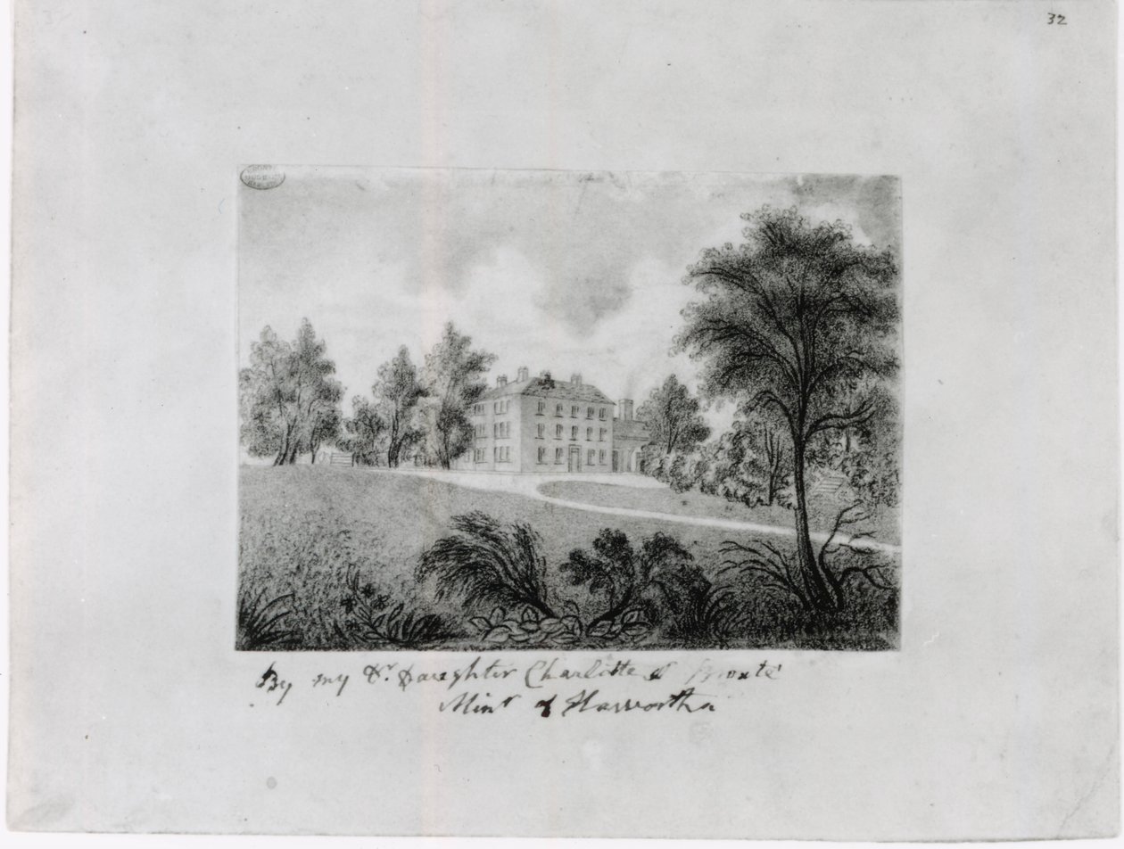 The Roe Head School, c.1831-32 (desprezo no papel) de Charlotte Bronte