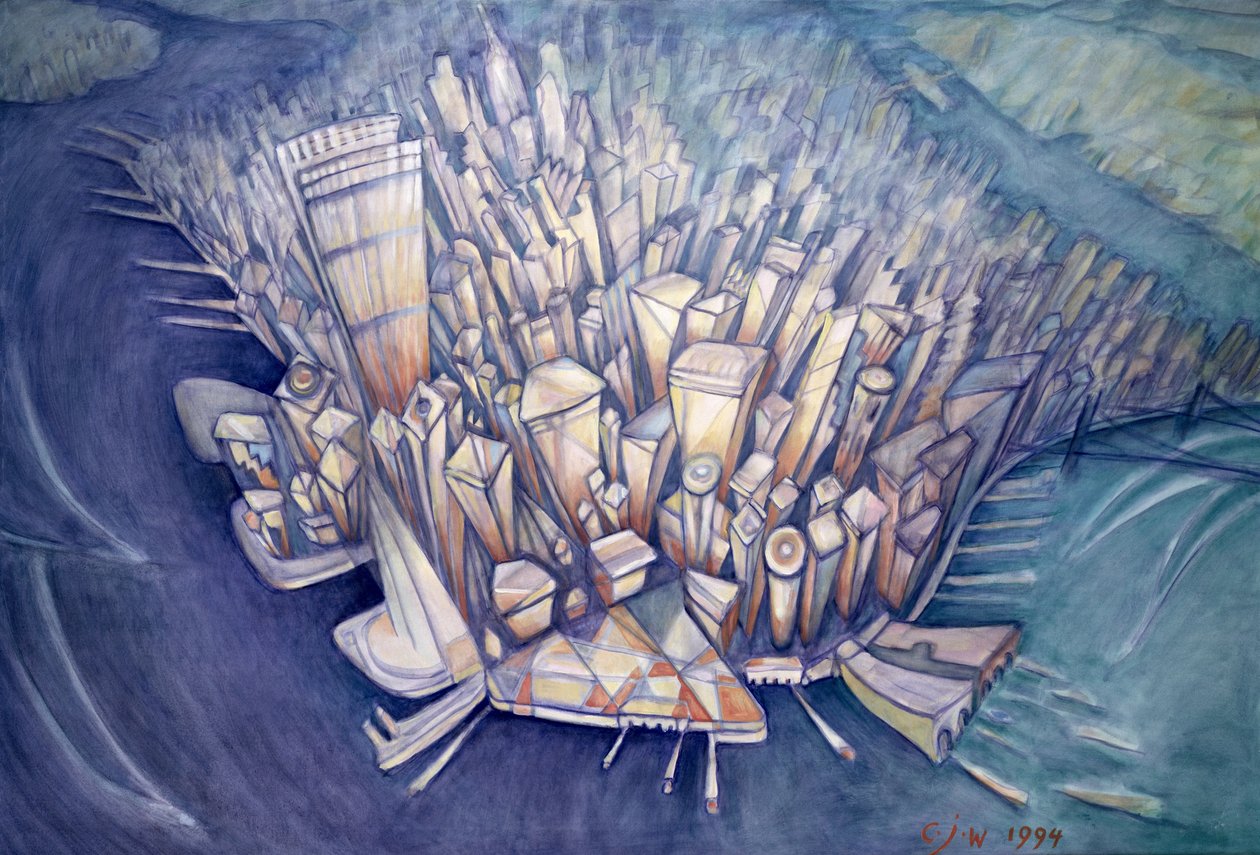 Manhattan de cima de 1994 de Charlotte Johnson Wahl