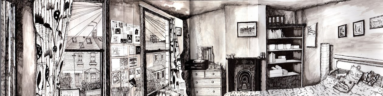 Panorama dos quartos, 2021 de Charlotte Orr