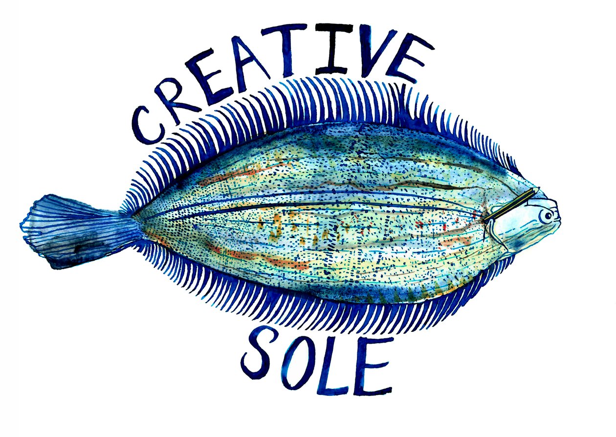 Creative Sole, 2019 (caneta, tinta e aguarela) de Charlotte Orr
