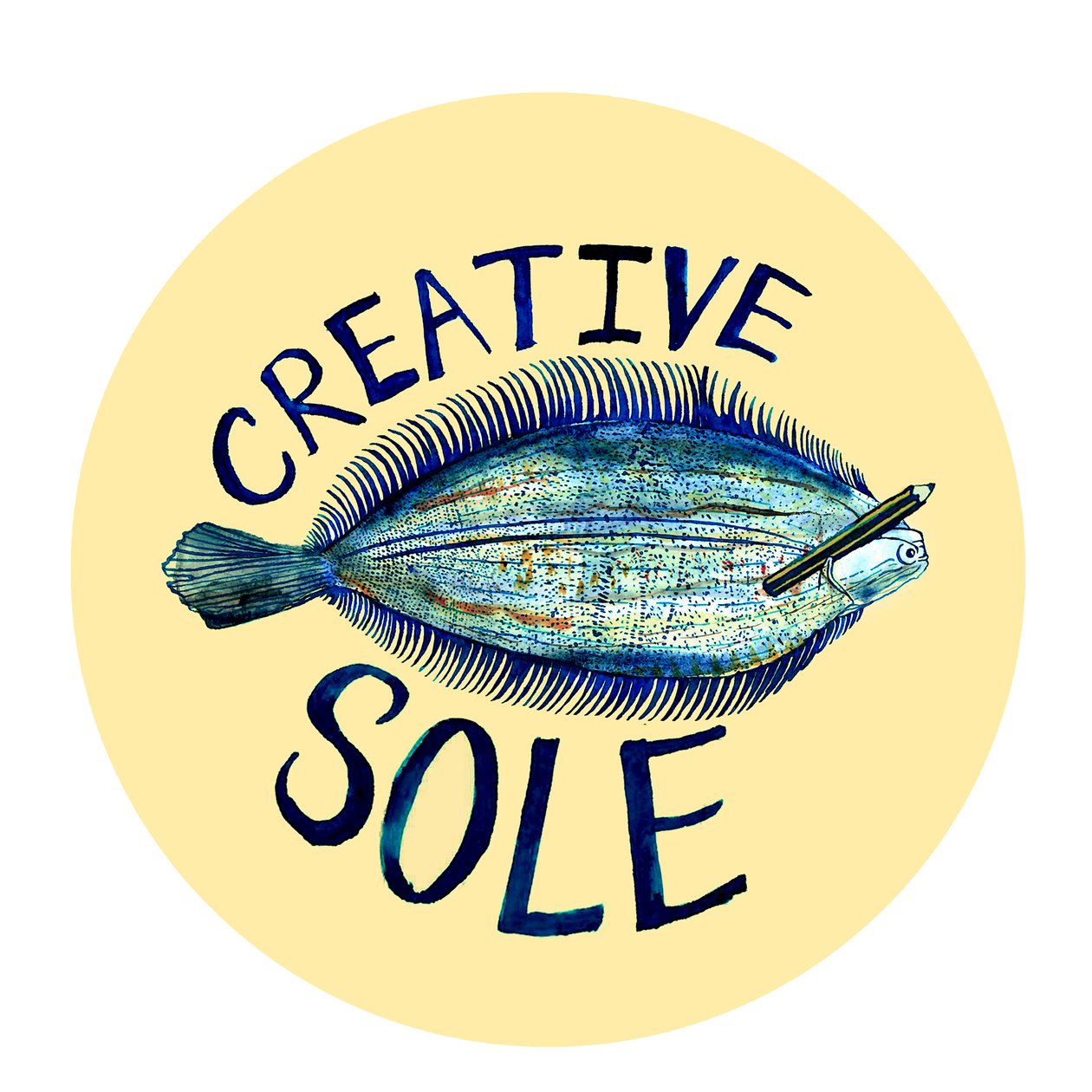 Creative Sole, 2019 (caneta, tinta e aguarela) de Charlotte Orr