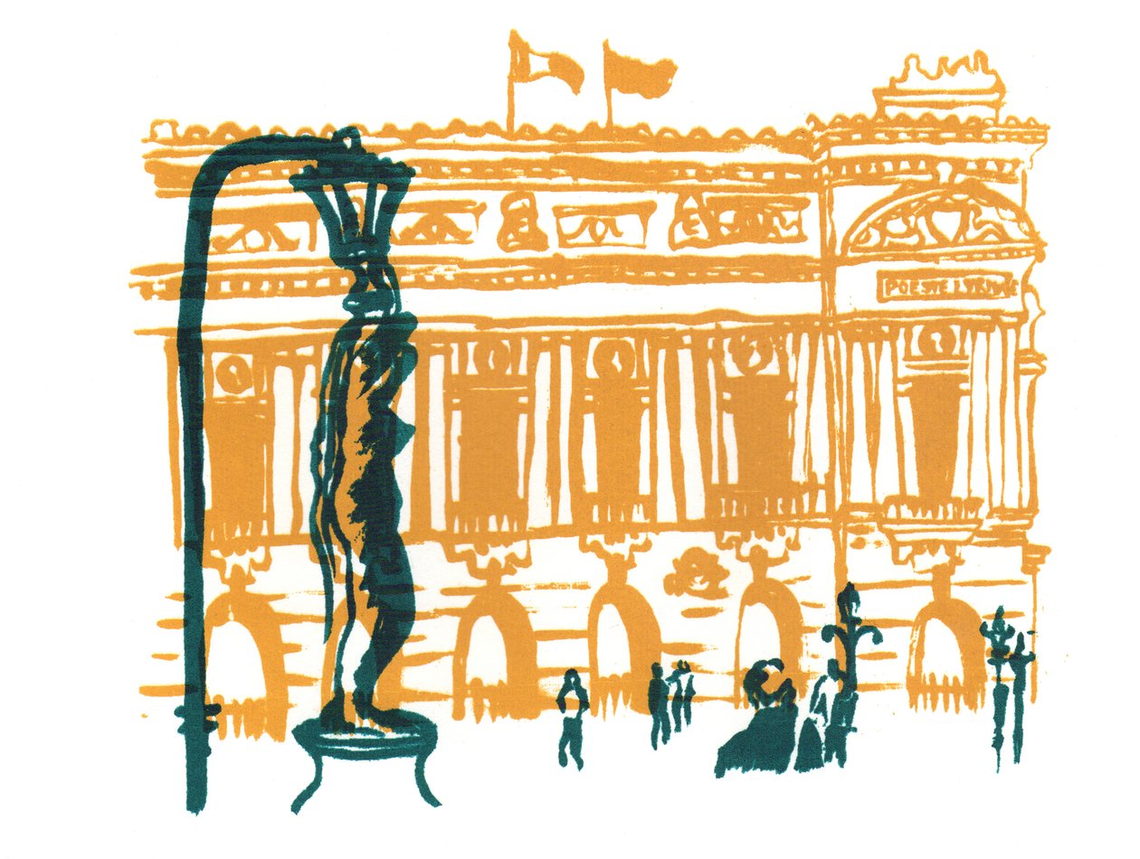 Ópera de Paris, 2014 (serigrafia) de Charlotte Orr