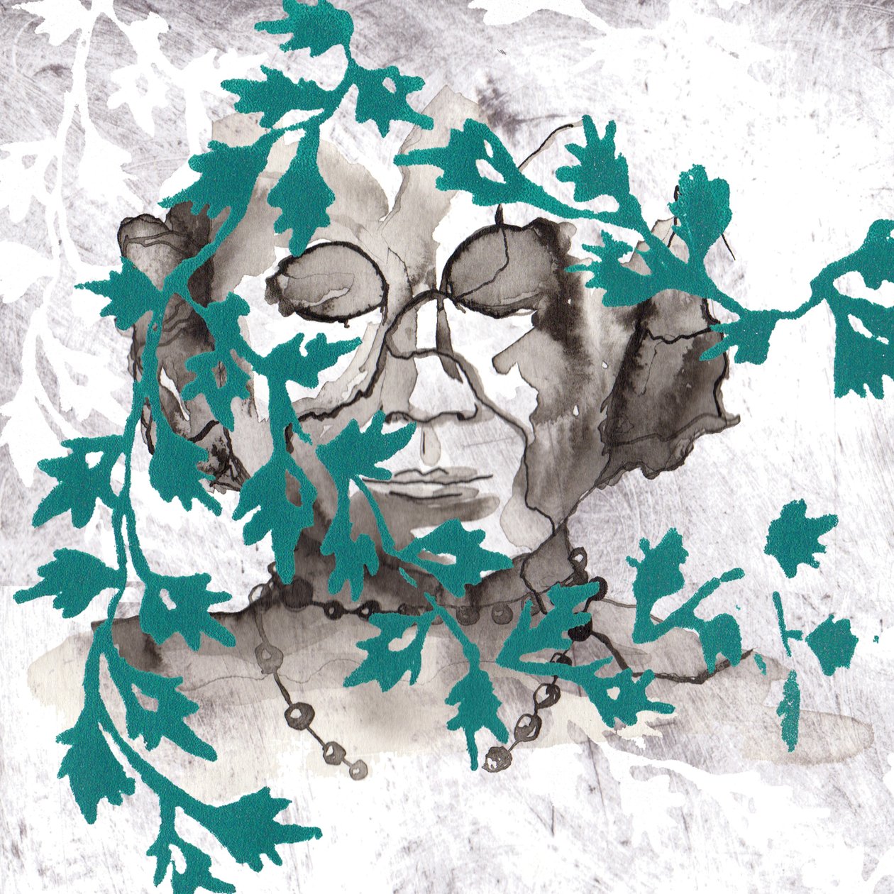 Segredo 7, 2014 (tinta e serigrafia) de Charlotte Orr