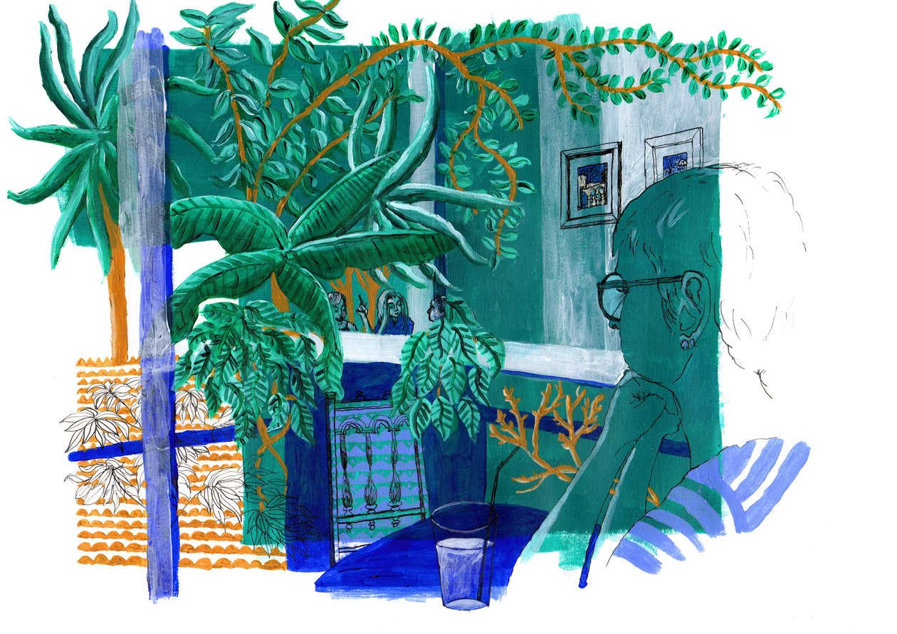 Autorretrato, acrílico 2015 de Charlotte Orr