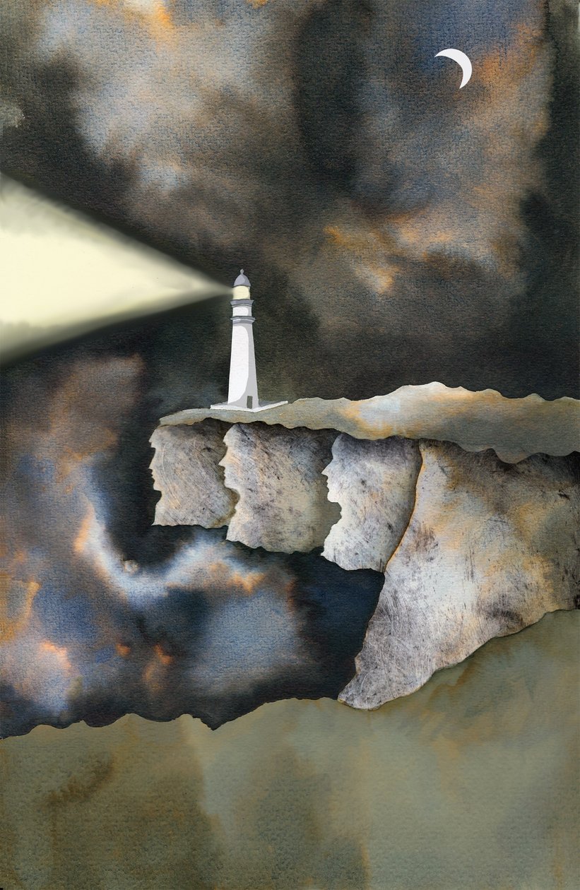 O Farol, 2013 (tinta e digital) de Charlotte Orr