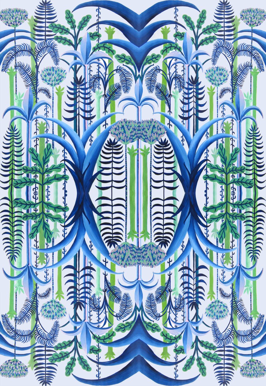 Papel de parede, 2016 (acrílico sobre papel) de Charlotte Orr