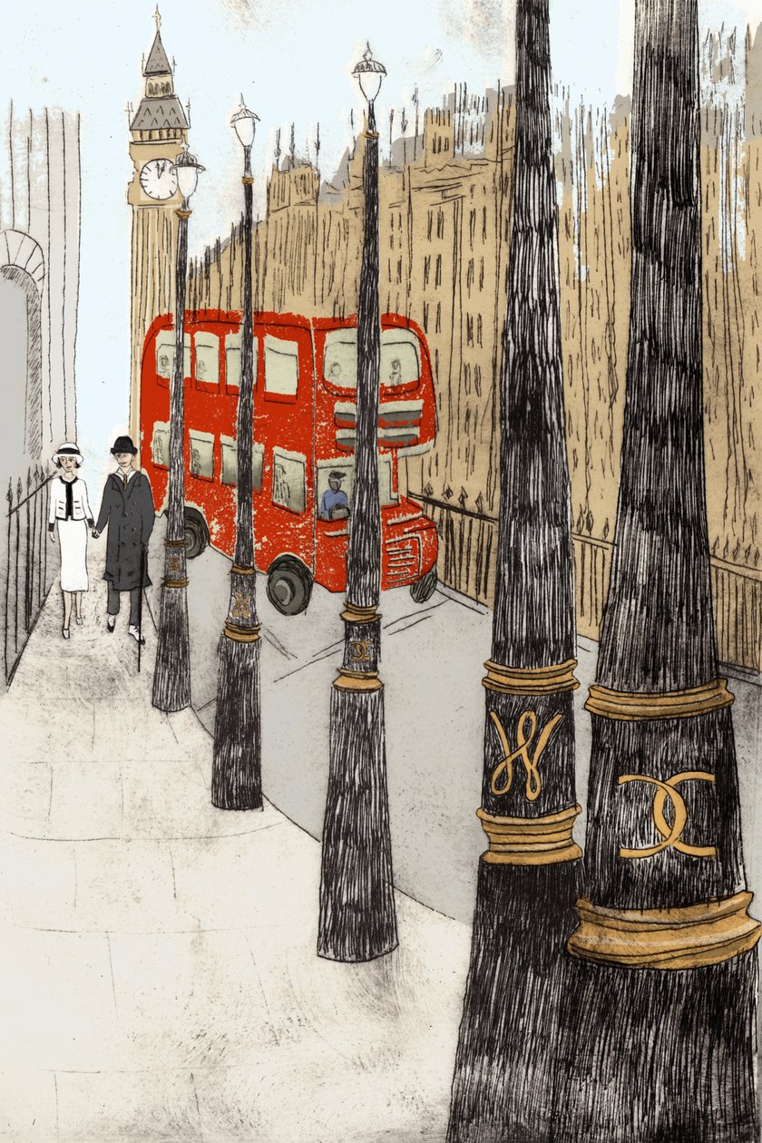 Westminster Love, 2014 (gravura em ponto seco e digital) de Charlotte Orr