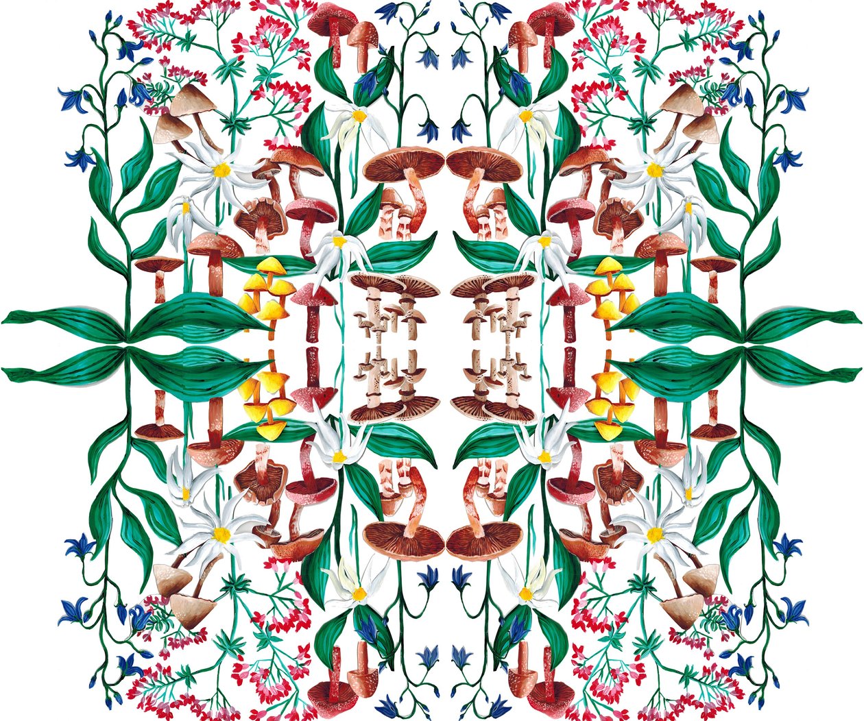 Plantas Selvagens, 2015 acrílico de Charlotte Orr
