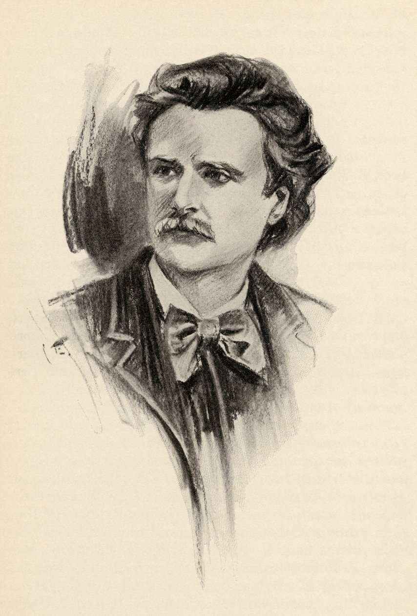 Ilustração de Edvard Grieg (1843-1907) de &39;The Lure of Music&39; de Olin Downes, 1922 de Chase Emerson