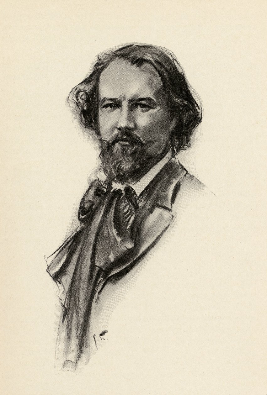 Ilustração de Gustave Charpentier (1860-1956) de &39;The Lure of Music&39; por Olin Downes, 1922 de Chase Emerson